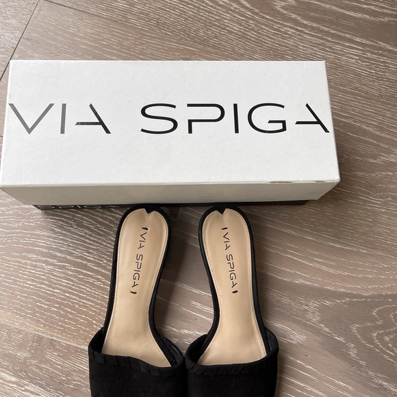 VIA SPIGA black suede shoes - Picture 3 of 8